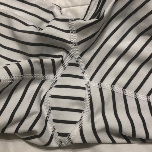 White&black stripes leggings long leg - Picture 3 of 4